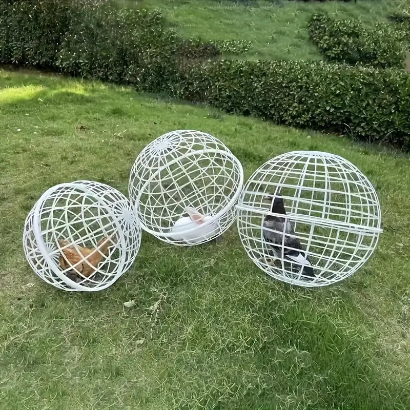 Rolling Plastic Chicken Cage Dahlia Pets