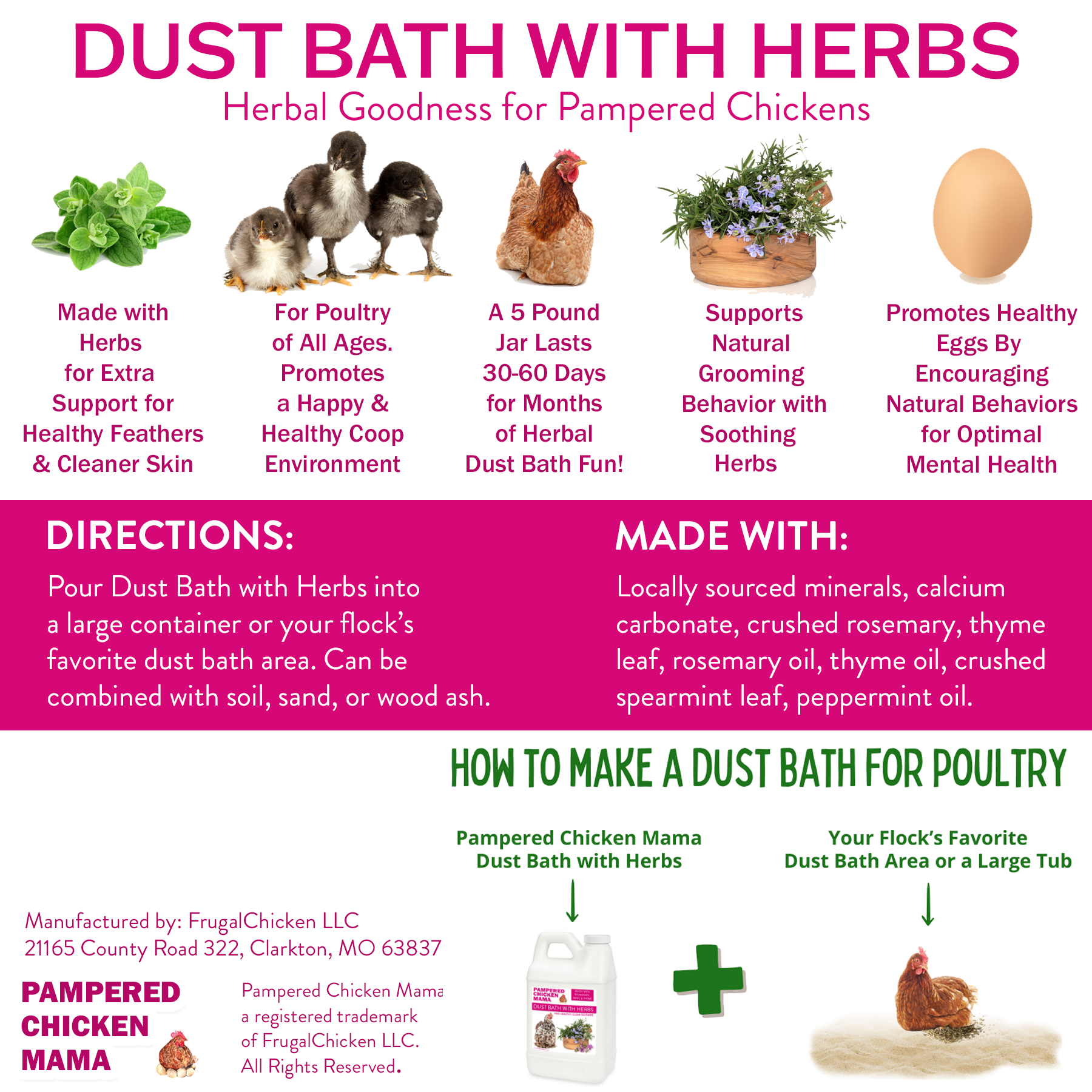 Bathing Dust With Herbs To Prevent & Repel Mites | Dahlia Pets