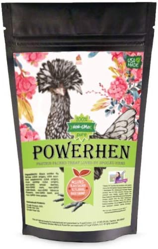 PowerHen (TM) High Protein Treat With Mealworms, Black Soldier Fly Larvae, & Herbs For Backyard Chickens