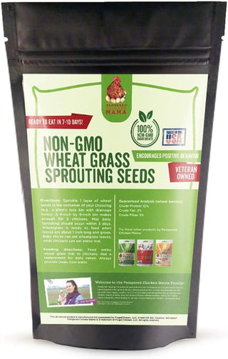 Non-GMO Wheat Seeds for Sprouting Fodder (Wheat Grass) -- Sustainably Grown In Missouri To Encourage Positive Behaviors