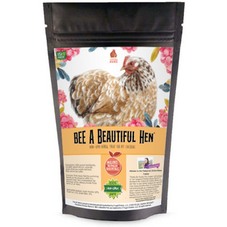 BEE A Beautiful Hen Herbal Treat With Mealworms, Wheat, & Rose Petals For Chickens