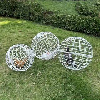 Rolling Plastic Chicken Cage