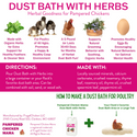 Bathing Dust With Herbs To Prevent & Repel Mites