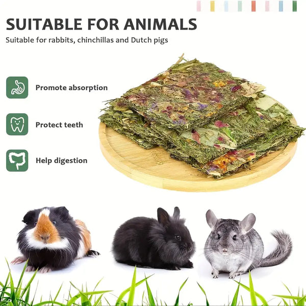 Assorted Flower And Grass Chips for Rabbits and Small Animals (pack of ...