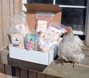 Clucks Of Joy Subscription Box (6 Month Pre-Paid): Pest Control & Non-GMO Treats Delivered Monthly!