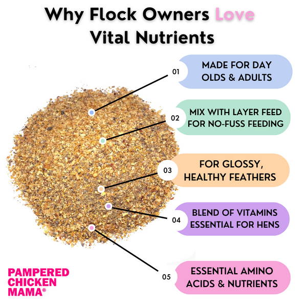 Vital Nutrients: Supplemental Essential Vitamins & Trace Minerals For Pet Chickens & Ducks