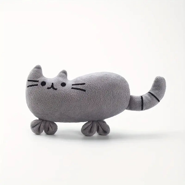 Durable Cartoon Cat Teaser Toy for Interactive Play