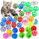Fun and Interactive Plastic Cat Toy Balls with Bell