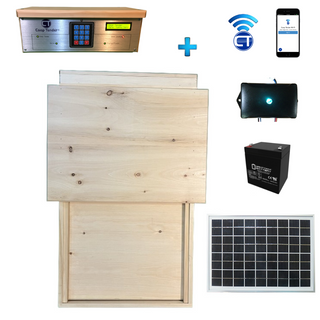WiFi Solar Chicken Coop Door 21Wx18H Opening