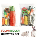 Small Animal Chew Toys For Rabbit Bunny Hamster Chinchillas, Small Animal Teeth Cleaning Molar Toys Pet Accessories