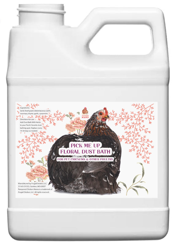 Pick Me Up Dust Bath With Herbs - For Pet Chickens & Other Poultry