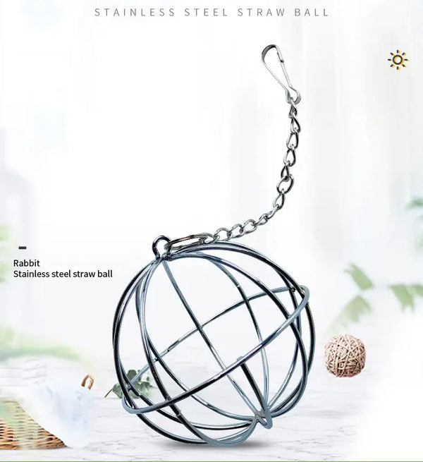 Hanging Rabbit Food Dispenser, Rabbit Grass Ball