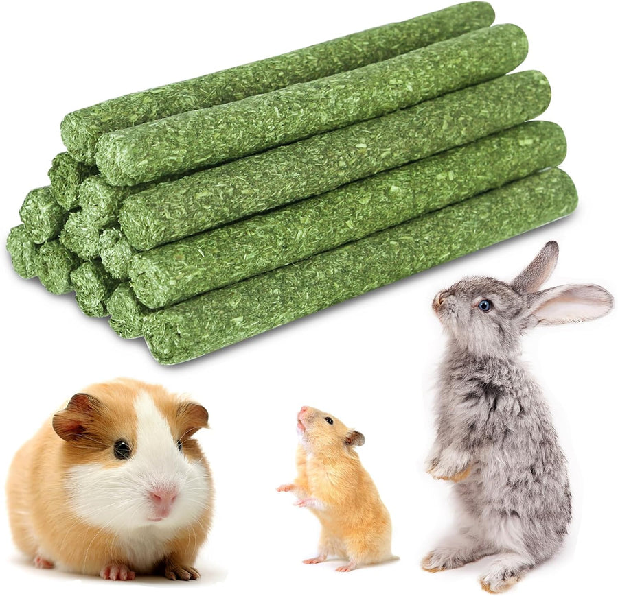 Natural Timothy Grass Stick, Chew Toys for Rabbit, Guinea Pig, Hamster, and  Other Small Animals