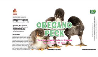 Oregano Peck Chicken Feed Supplement with Organic Kelp & Oregano