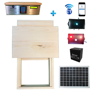 Large Solar Powered WiFi Chicken Coop Door + Predator Motion Detection