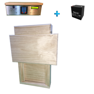 Small Coop Automatic Chicken Door + Battery Backup