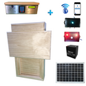 Small Solar WiFi Chicken Coop Door + Predator Detect Bundle