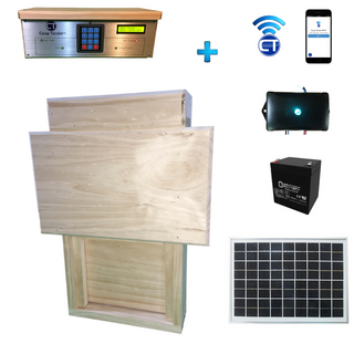 Small WiFi Chicken Coop Solar Door