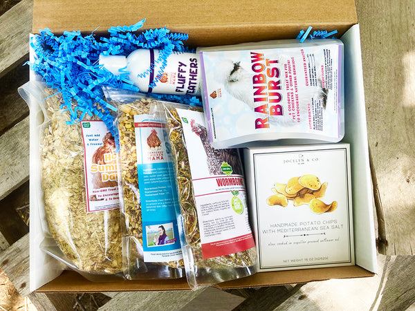 Clucks Of Joy Subscription Box (6 Month Pre-Paid): Pest Control & Non-GMO Treats Delivered Monthly!