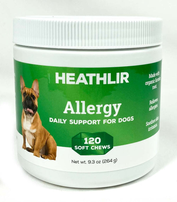 Heathlir Daily Allergy Herbal Support Chew For Dogs 120 count