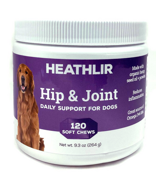 Heathlir Joint Chews With Glucosamine, Chondroitin, MSM, Turmeric, & Hemp For Dogs