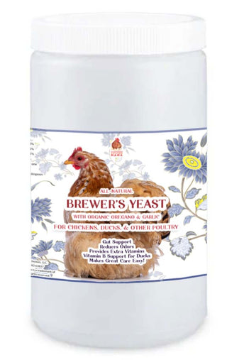 Brewer's Yeast with Garlic, Oregano, & Echinacea For Adult Chickens, Baby Chicks, Ducks & Ducklings